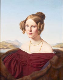 Louis Ammy Blanc | Portrait of Maria Feldtmann-Simons, 1836 | Giclée Canvas Print