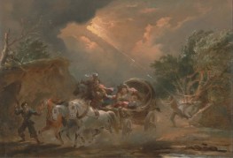 Coach in a Thunderstorm, 1795 | Philip James de Loutherbourg