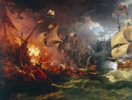 Defeat of the Spanish Armada, 8 August 1588, 1796 | Philip James de Loutherbourg