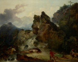 Landschaft mit Eberjagd, 1780 | Philip James de Loutherbourg
