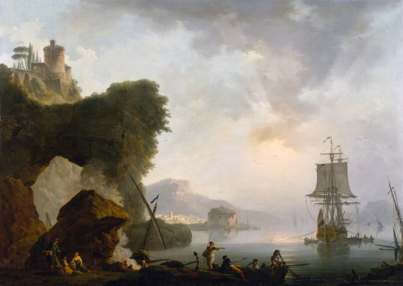 Seascape with Sunset, n.d. | Philip James de Loutherbourg | Giclée Canvas Print