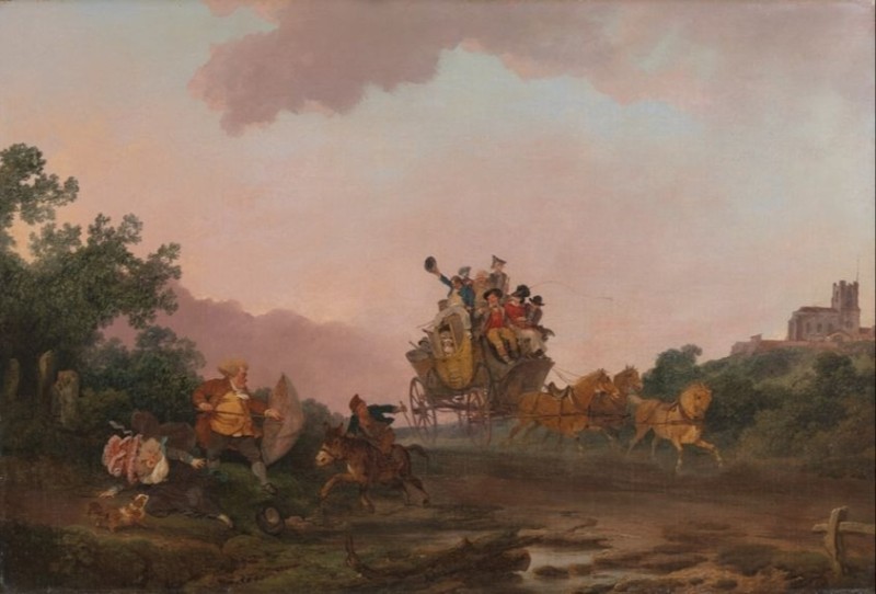 Revellers on a Coach, c.1785/90 | Philip James de Loutherbourg | Giclée Canvas Print