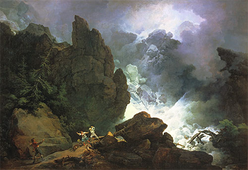 An Avalanche in the Alps, 1803 | de Loutherbourg | Giclée Canvas Print