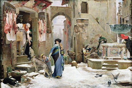 The Wolf of Gubbio, 1877 | Luc Olivier Merson | Giclée Canvas Print