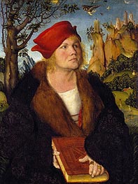 Porträt des Dr. Johannes Cuspinian, c.1502/03 von Lucas Cranach | Leinwand Kunstdruck
