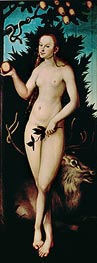 Eve, 1533 von Lucas Cranach | Kunstdruck