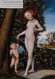 Lucas Cranach | Venus with Cupid the Honey Thief | Giclée Canvas Print