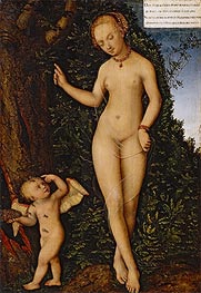 Lucas Cranach | Venus and Cupid as a Honeythief | Giclée Canvas Print