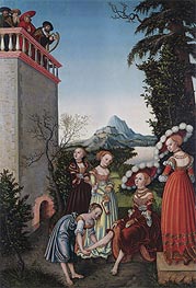 Lucas Cranach | David and Bathsheba | Giclée Canvas Print