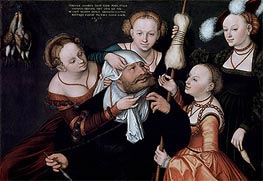 Hercules and Omphale | Lucas Cranach | Painting Reproduction