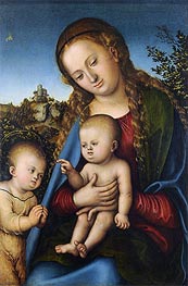 Lucas Cranach | The Virgin and Child with St John as a Boy | Giclée Canvas Print