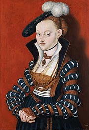 Lucas Cranach | Portrait of Christiane of Eulenau | Giclée Canvas Print