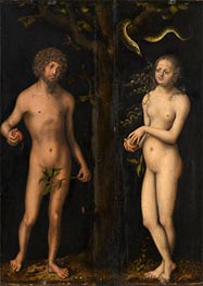 Lucas Cranach | Adam and Eve | Giclée Canvas Print
