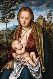 The Virgin Suckling the Child, c.1515 von Lucas Cranach | Leinwand Kunstdruck