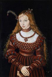 Portrait of Princess Sibylle of Cleve | Lucas Cranach | Painting Reproduction