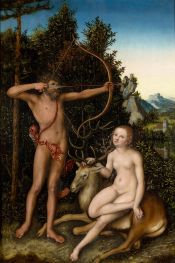 Apollo und Diana | Lucas Cranach | Gemälde Reproduktion