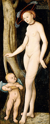 Venus und Amor stehlen Honig, 1531 | Lucas Cranach