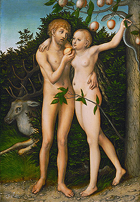 Der Sündenfall, a.1537 | Lucas Cranach
