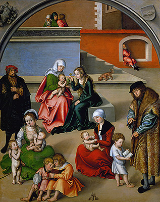 The Holy Kinship, n.d. | Lucas Cranach | Giclée Leinwand Kunstdruck