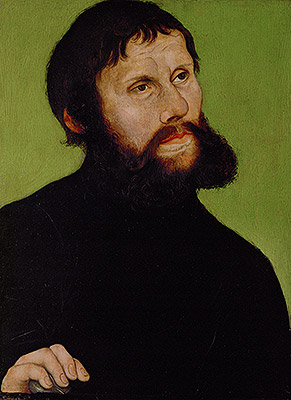Martin Luther als Junker Jörg, c.1521/22 | Lucas Cranach