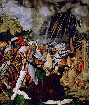 The Martyrdom of St Catherine, c.1504/05 | Lucas Cranach | Giclée Leinwand Kunstdruck