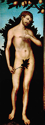 Adam, 1533 | Lucas Cranach | Giclée Canvas Print