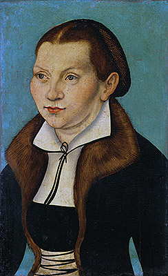 Portrait of Katherine von Bora, 1529 | Lucas Cranach | Giclée Leinwand Kunstdruck