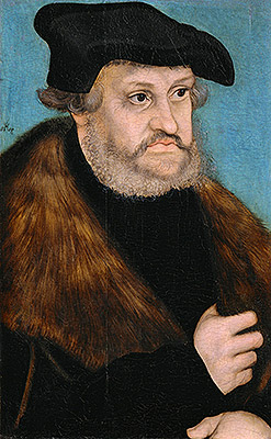 Portrait of Frederick the Wise, Elector of Saxony, c.1525/27 | Lucas Cranach