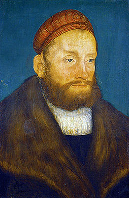 Markgraf Casimir von Brandenburg - Kulmbach, 1522 | Lucas Cranach | Giclée Leinwand Kunstdruck