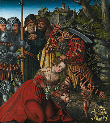 The Martyrdom of Saint Barbara, c.1510 | Lucas Cranach | Giclée Leinwand Kunstdruck