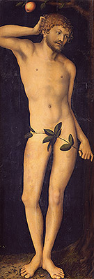 Adam, 1528 | Lucas Cranach | Giclée Leinwand Kunstdruck