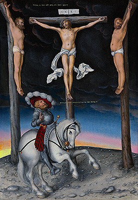 Lucas Cranach | The Crucifixion with the Converted Centurion, 1536 | Giclée Canvas Print