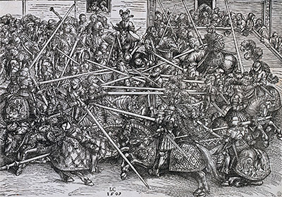 Lucas Cranach | A Tournament Scene, 1509 | Giclée Paper Art Print