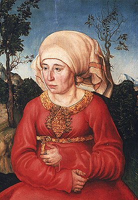 Wife of Dr. Johann Reuss, 1503 | Lucas Cranach | Giclée Leinwand Kunstdruck