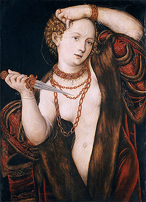 Lucas Cranach | Lucretia, a.1537 | Giclée Canvas Print