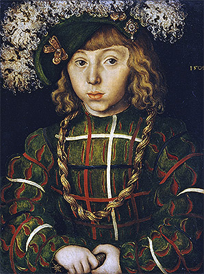 Portrait of Johann Friedrich the Magnanimous, 1509 | Lucas Cranach | Giclée Leinwand Kunstdruck