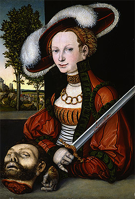 Judith with the Head of Holofernes, 1530 | Lucas Cranach | Giclée Canvas Print