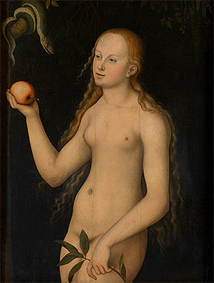 Eve, n.d. | Lucas Cranach | Giclée Leinwand Kunstdruck