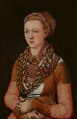 Portrait of Anna Buchner, c.1518/20 | Lucas Cranach | Giclée Leinwand Kunstdruck