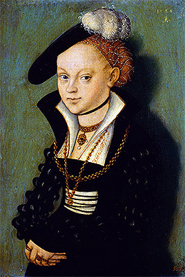 Christiane Eulenau, 1534 | Lucas Cranach | Giclée Canvas Print