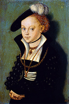 Christiane Eulenau, 1534 | Lucas Cranach