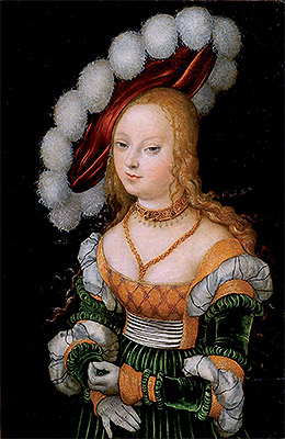 Porträt eines jungen Mädchens, c.1525/30 | Lucas Cranach