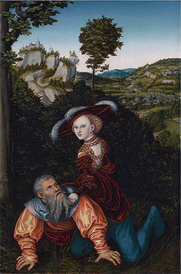 Phyllis und Aristoteles, 1530 | Lucas Cranach
