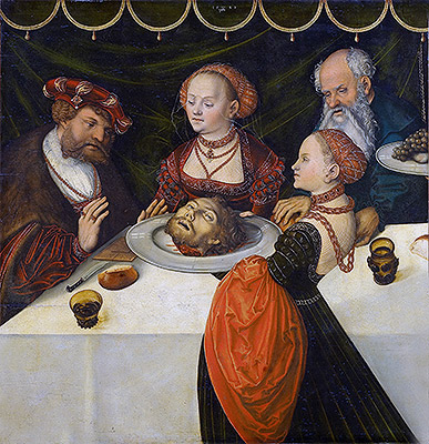 Gastmahl des Herodes, 1539 | Lucas Cranach | Giclée Leinwand Kunstdruck