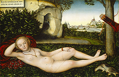 Die Nymphe des Frühlings, 1537 | Lucas Cranach