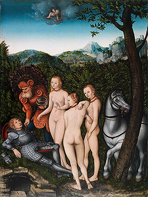 Das Urteil des Paris, 1527 | Lucas Cranach
