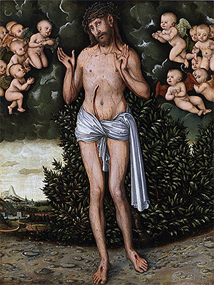 Christ as the Man of Sorrows, a.1537 | Lucas Cranach | Giclée Canvas Print