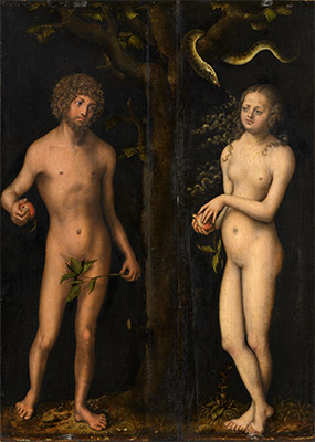 Lucas Cranach | Adam and Eve, n.d. | Giclée Canvas Print