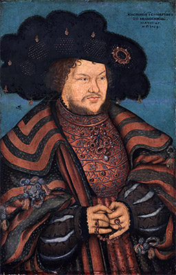 Portrait of Joachim I Nestor, Elector of Brandenburg, 1529 | Lucas Cranach | Giclée Leinwand Kunstdruck