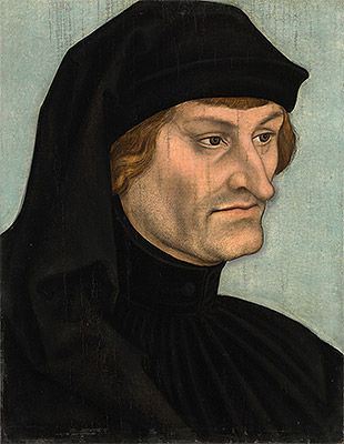 Portrait of Rudolph Agricola, c.1532 | Lucas Cranach | Giclée Leinwand Kunstdruck